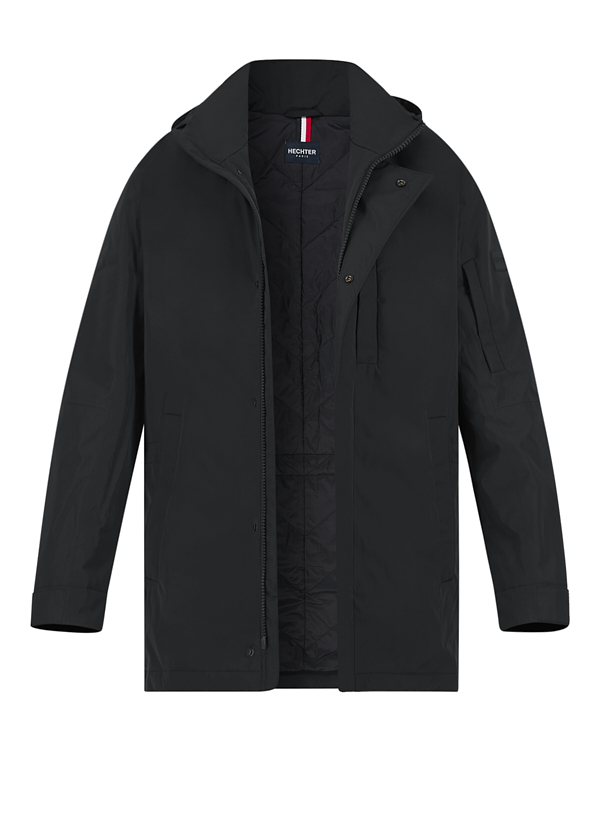 Jacke, Mikrofaser wasserabweisend, schwarz