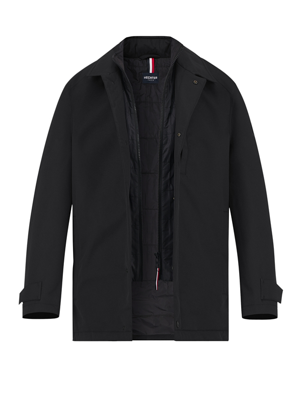 Jacke, Mikrofaser wasserabweisend, schwarz