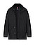 Funktionsjacke, Mikrofaser wasserabweisend, schwarz - schwarz