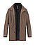 Jacke, Wolle wattiert, dunkelbeige - dunkelbeige