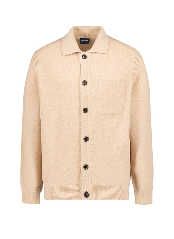 Strickjacke, Wolle, beige