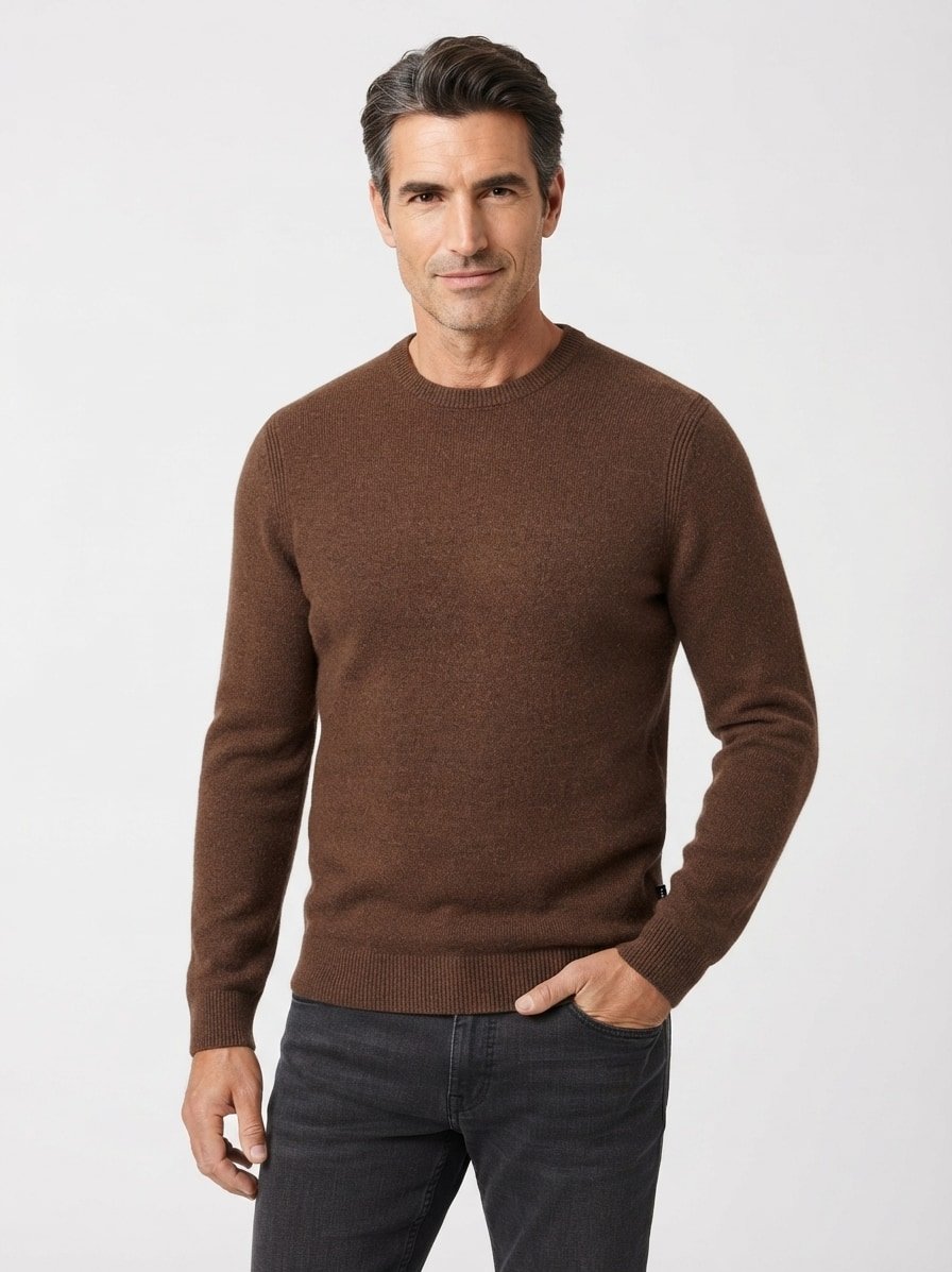 Pullover, Wolle, braun