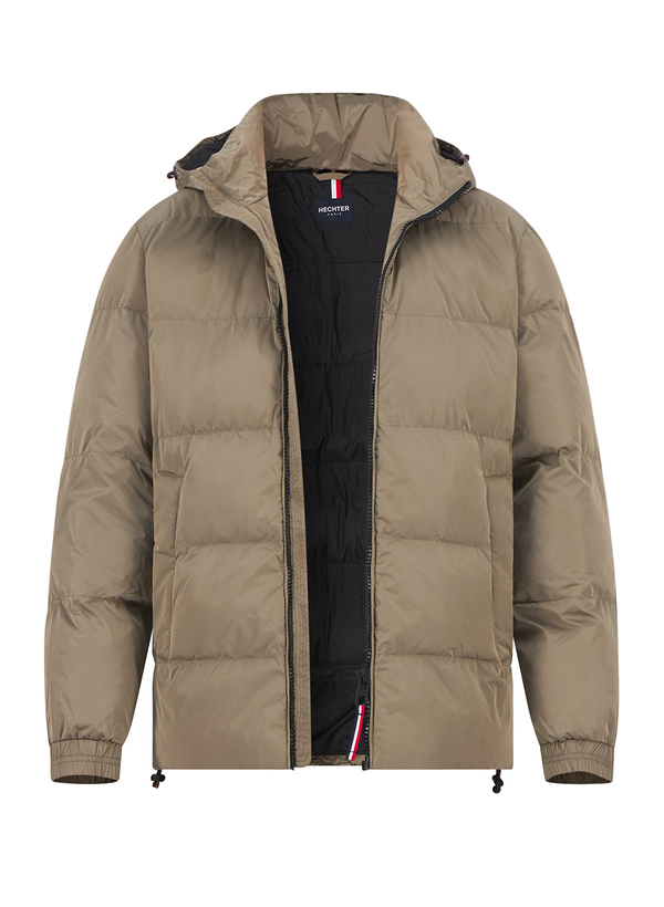 Steppjacke, Mikrofaser wasserabweisend, greige