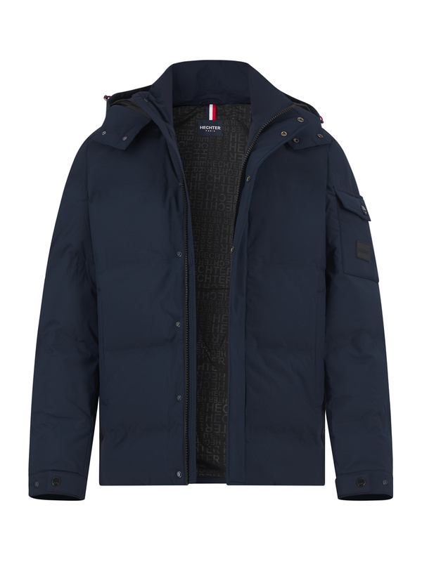 Steppjacke, Mikrofaser wasserabweisend, nachtblau