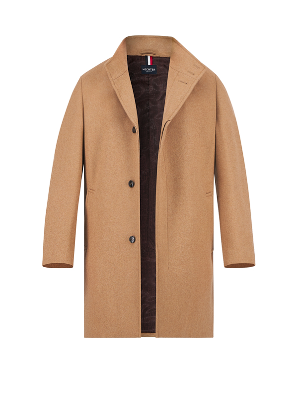 HECHTER PARIS Herren Mantel braun unifarben