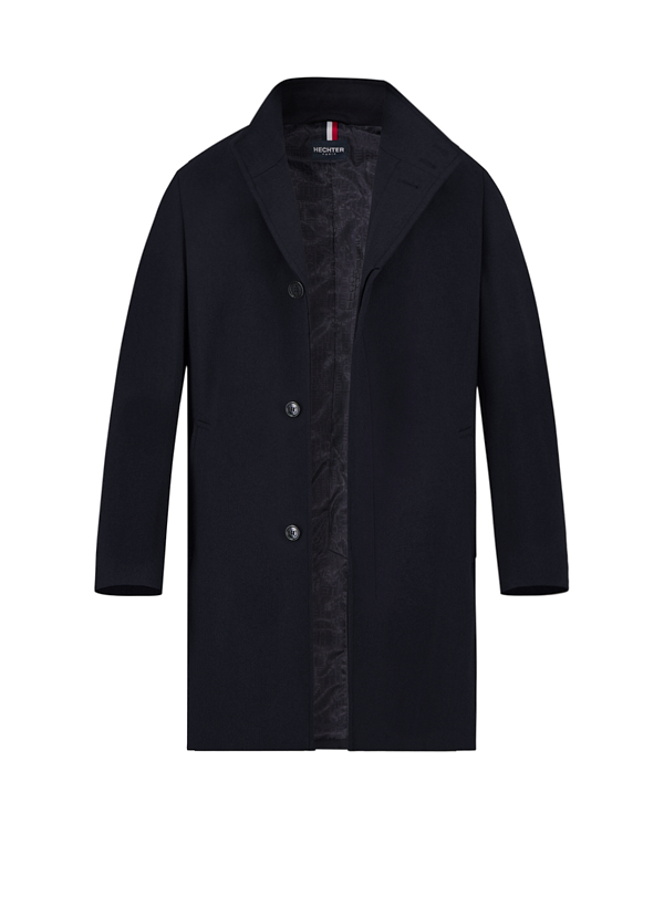 HECHTER PARIS Herren Mantel blau unifarben