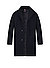 Mantel, Wolle, navy - navy