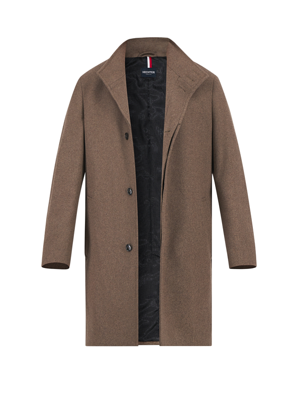HECHTER PARIS Herren Mantel beige unifarben