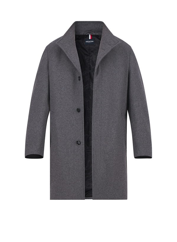 HECHTER PARIS Herren Mantel grau unifarben