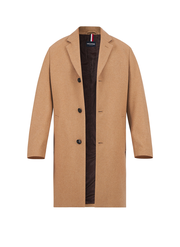 HECHTER PARIS Herren Mantel braun unifarben