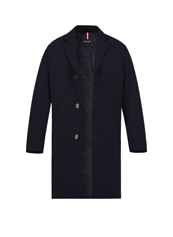 HECHTER PARIS Herren Mantel blau unifarben