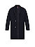 Mantel, Wolle, navy - navy