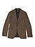 Sakko, Modern Fit, Jersey, braun pepita - schwarzbraun