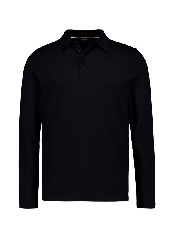 Polo-Shirt, Baumwoll-Stretch, schwarz
