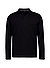Polo-Shirt, Baumwoll-Stretch, schwarz - schwarz