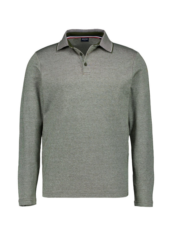 HECHTER PARIS Herren Polo-Shirt grün Baumwoll-Piqué