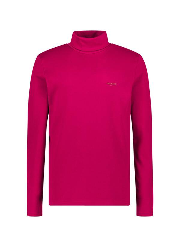 Rollkragenshirt, Baumwoll-Jersey, dunkelrot