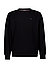 Sweatshirt, Baumwolle, schwarz - schwarz
