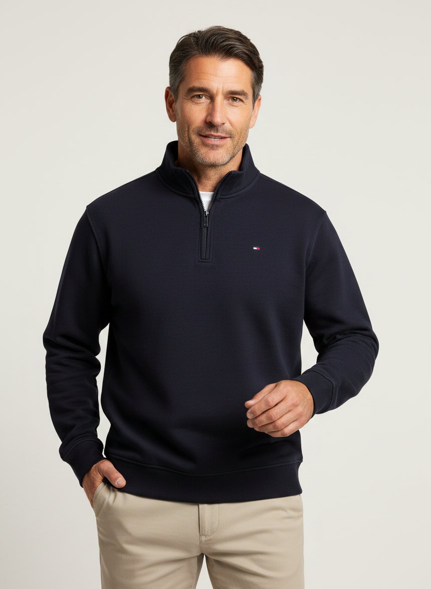 Sweatshirt, Baumwolle, nachtblau