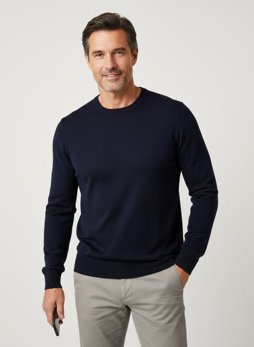 Pullover, Modal-Baumwolle, nachtblau