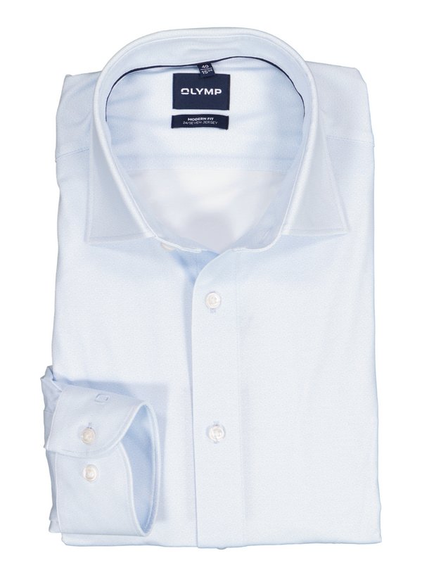 OLYMP Herren Hemd blau Jersey