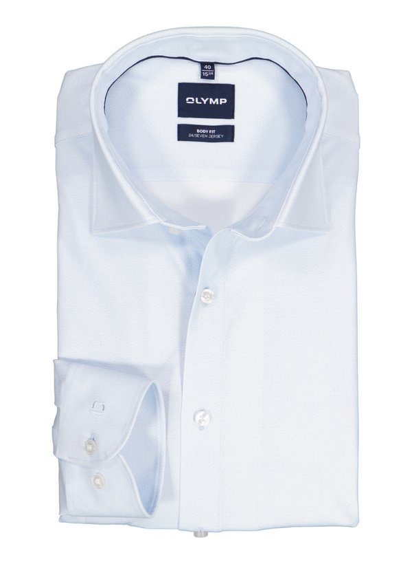 OLYMP Herren Hemd blau Jersey