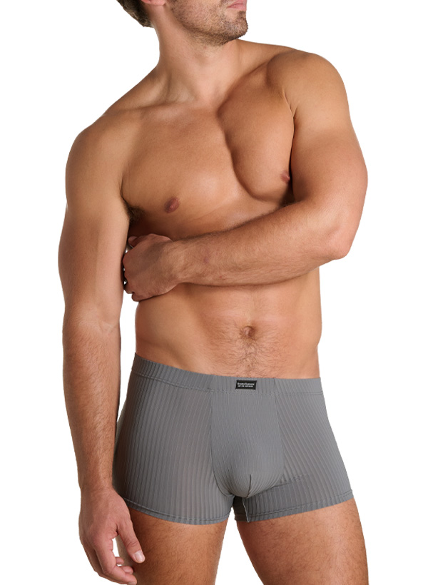 bruno banani Herren Unterwäsche grau Mikrofaser/Funktion unifarben