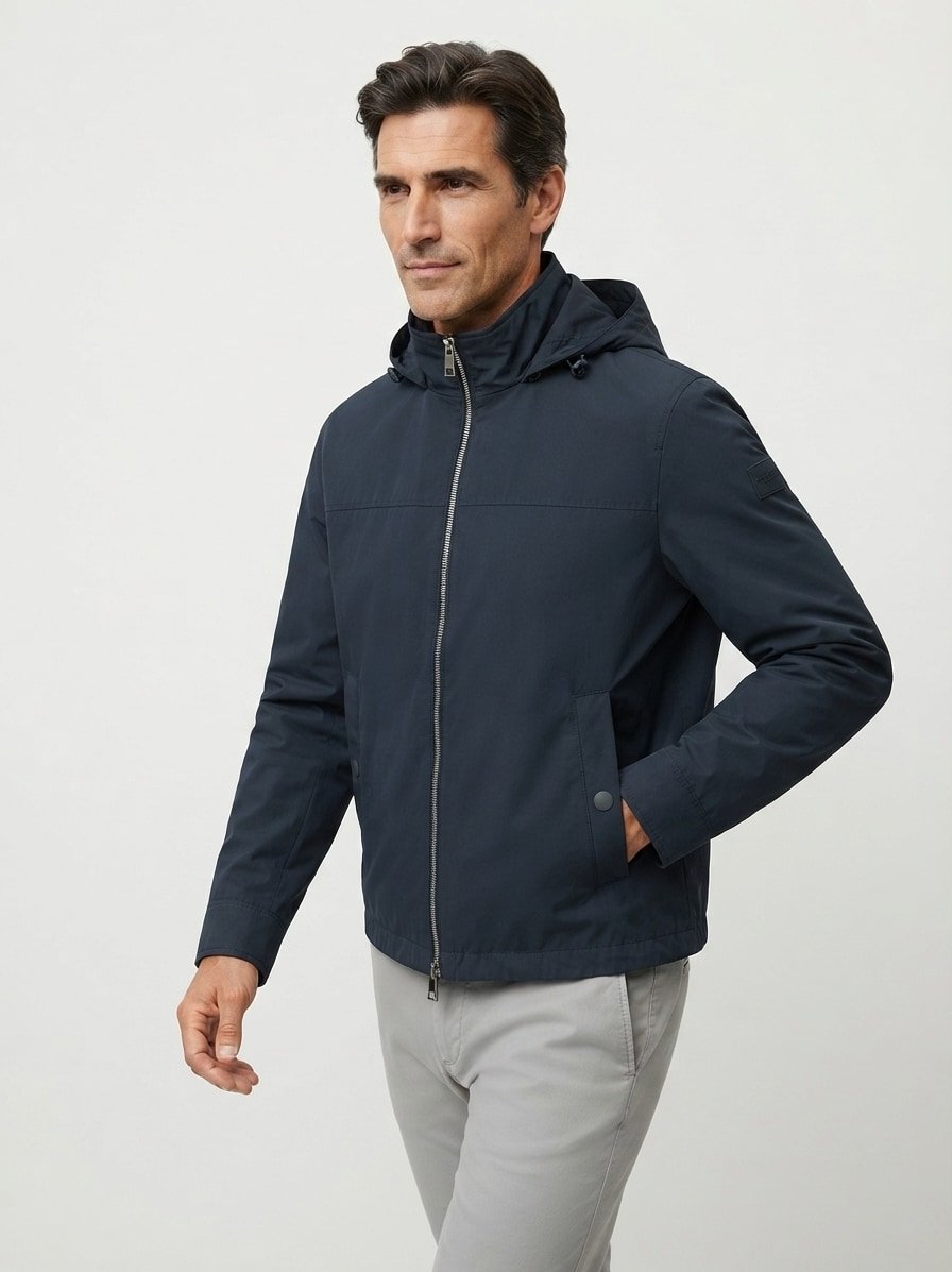 Blouson, Baumwolle-Mikrofaser wasserabweisend, peppercorn grey