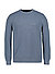 Pullover, Bio Baumwolle, rauchblau strukturiert - black pepper