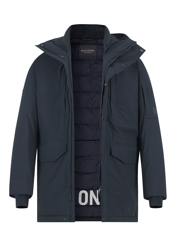 Jacke, Mikrofaser wasserabweisend, dark navy