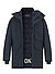 Parka, Mikrofaser wasserabweisend, dark navy - dark navy