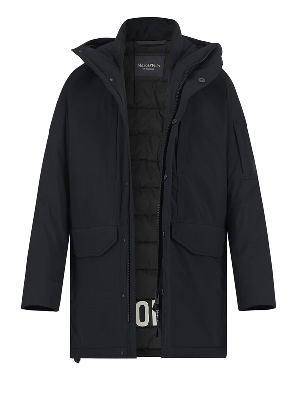 Parka, Mikrofaser wasserabweisend, black