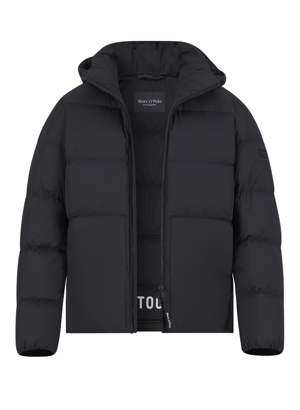 Daunenjacke, Mikrofaser wasserabweisend, black