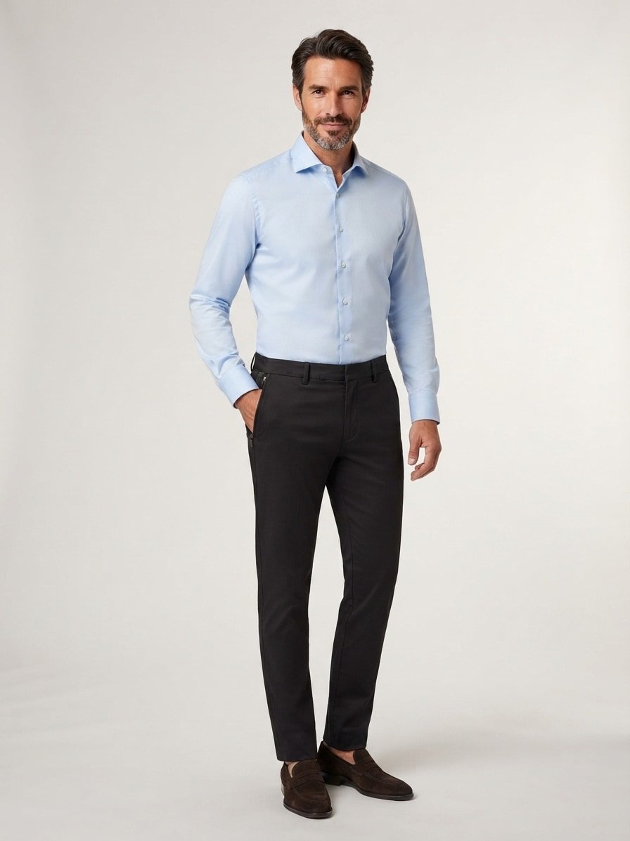 Hose Morot, Tapered Fit, Jersey, schwarz