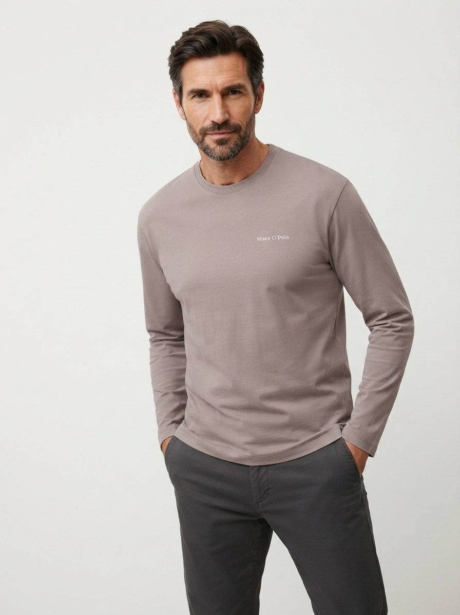 Longsleeve, Baumwolle, graphite-dust