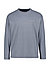 Longsleeve, Baumwolle, grau-blau - black pepper