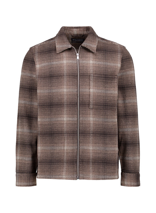 Overshirt, Baumwolle, dark brown kariert