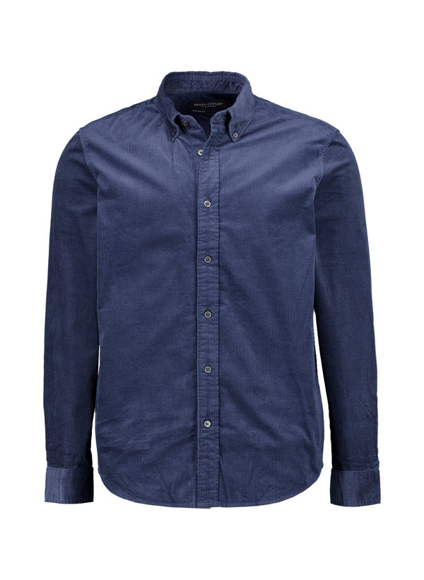 Hemd, Regular, Cord, Button-Down, dark navy