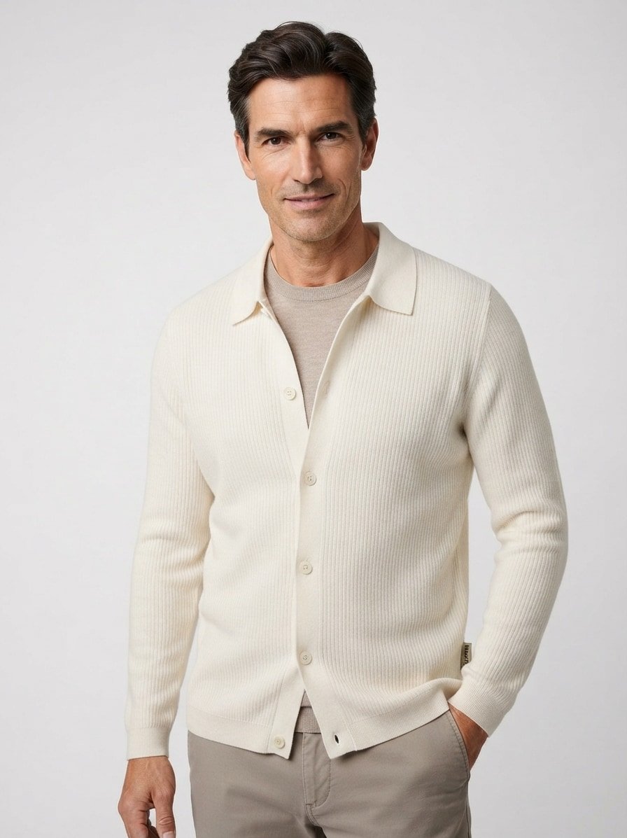 Cardigan, Bio-Baumwolle, grey silk strukturiert