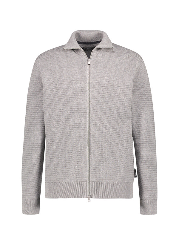 Cardigan, Baumwolle, cloudy-grey strukturiert