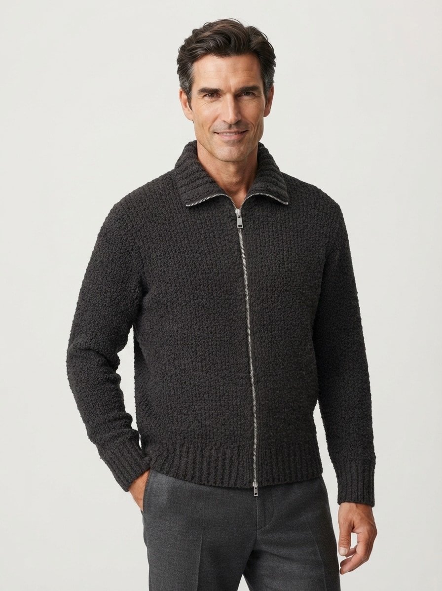 Cardigan, Wolle, wooden earth