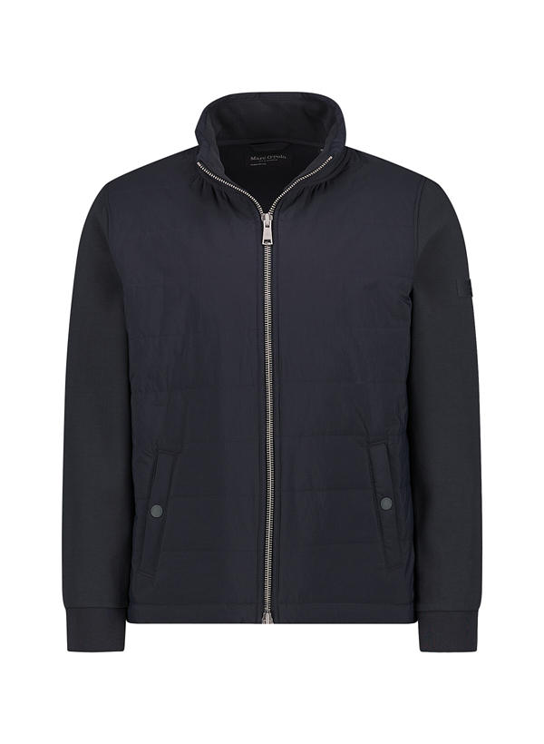 Hybrid Jacke, Baumwolle-Mikrofaser, dunkelblau