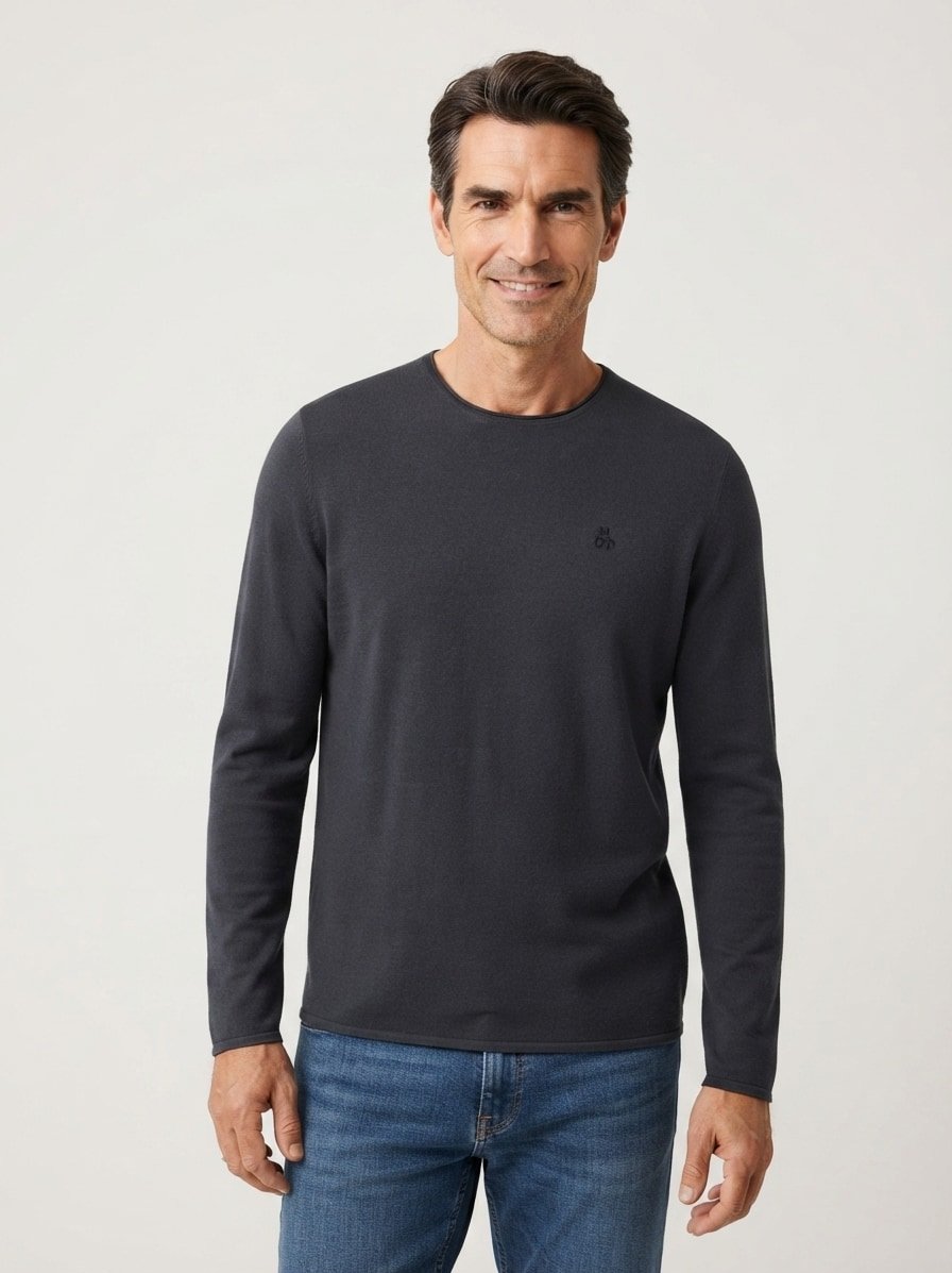 Pullover, Baumwolle, peppercorn grey