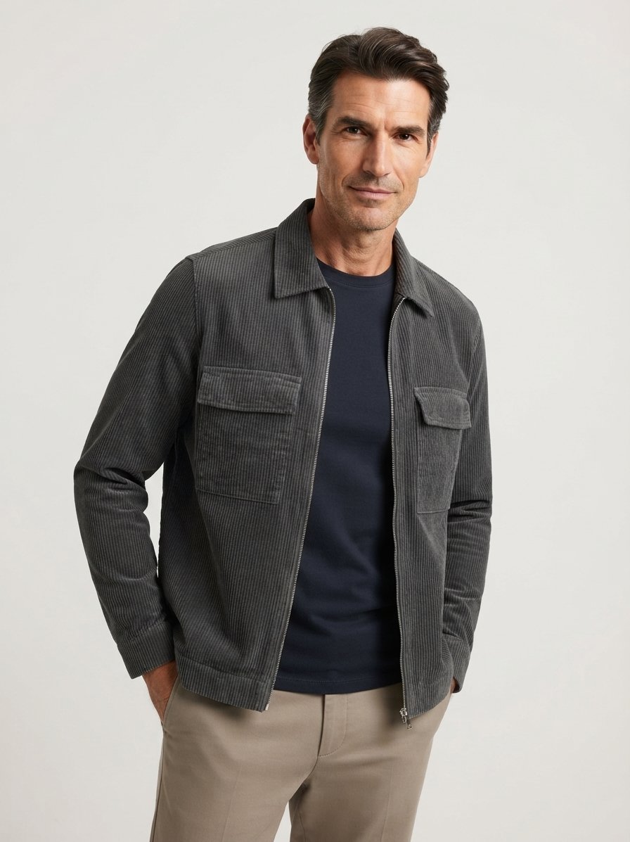 Overshirt, Cord, skipping stone