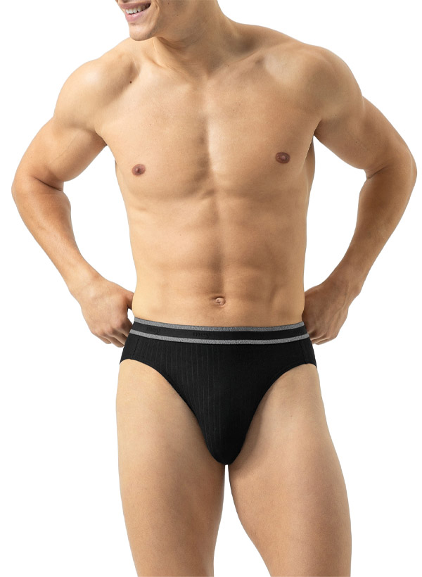Mey Herren Unterwäsche schwarz Baumwolle & Mix unifarben