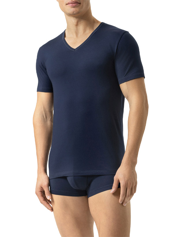 Mey Herren Unterwäsche blau Baumwolle & Mix unifarben