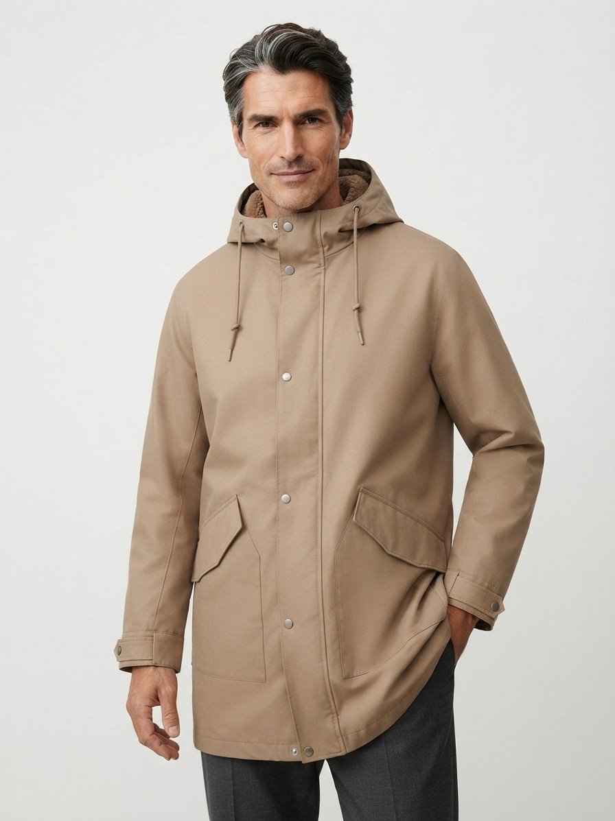 Parka, Baumwolle-Mikrofaser, charletson gray
