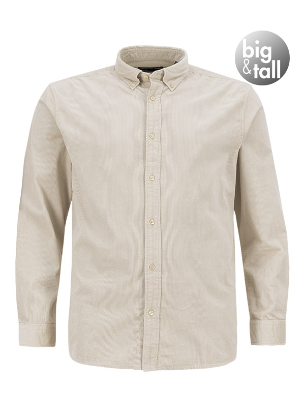 Hemd, Regular Fit, Big&Tall, Cord, Button-Down, beige