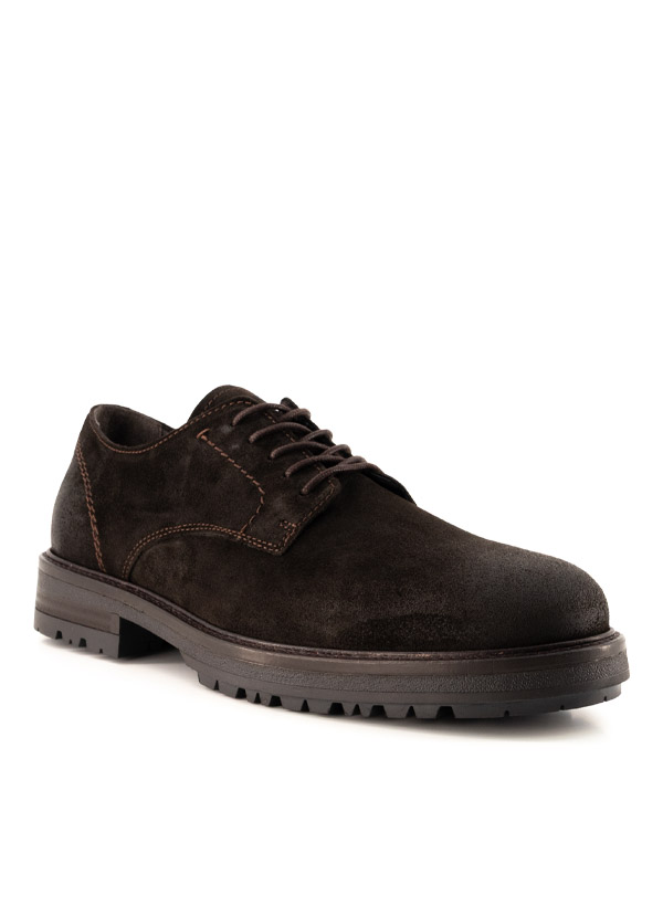 Schnürschuhe Rony, Veloursleder, coffee brown
