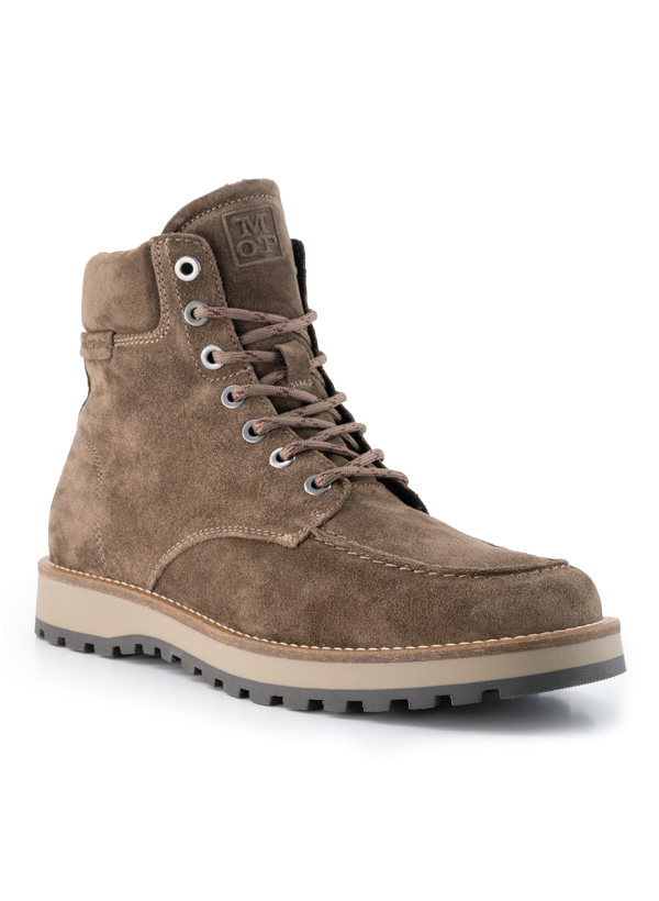 Schnürboots, Veloursleder warmgefütter, taupe
